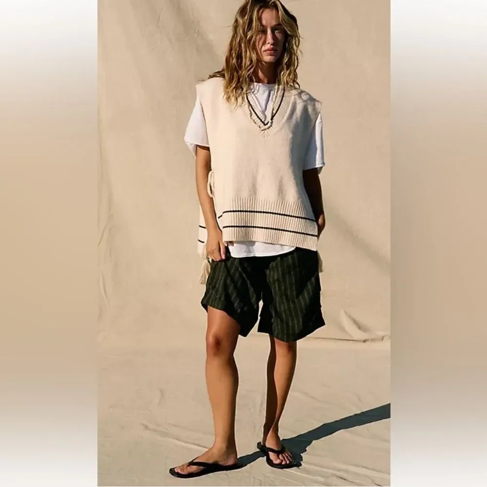 Free People All Star Stripe Poncho